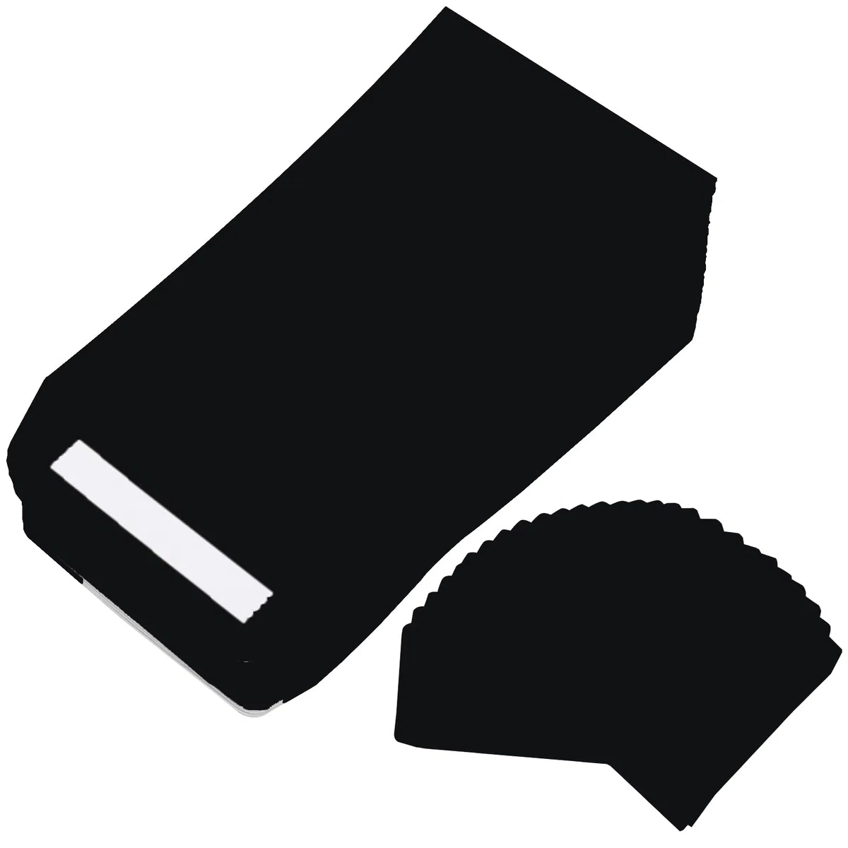 Piccole buste nere, 120 buste autoadesive in carta kraft, buste per monete per imballare o conservare piccoli oggetti, salari, francobolli (6,1 x 9,9 cm)