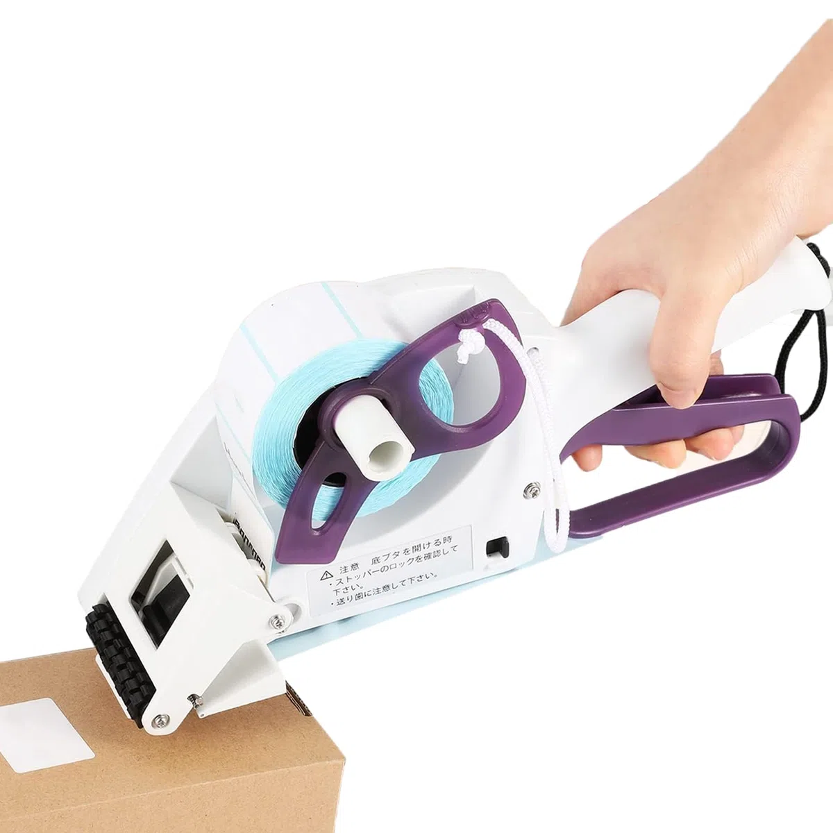 Sbucciatrice manuale per applicatore di etichette con rilascio a rullo per scatole, scatole regalo, frutta, barili, larghezza 22-75 mm, multi-forma