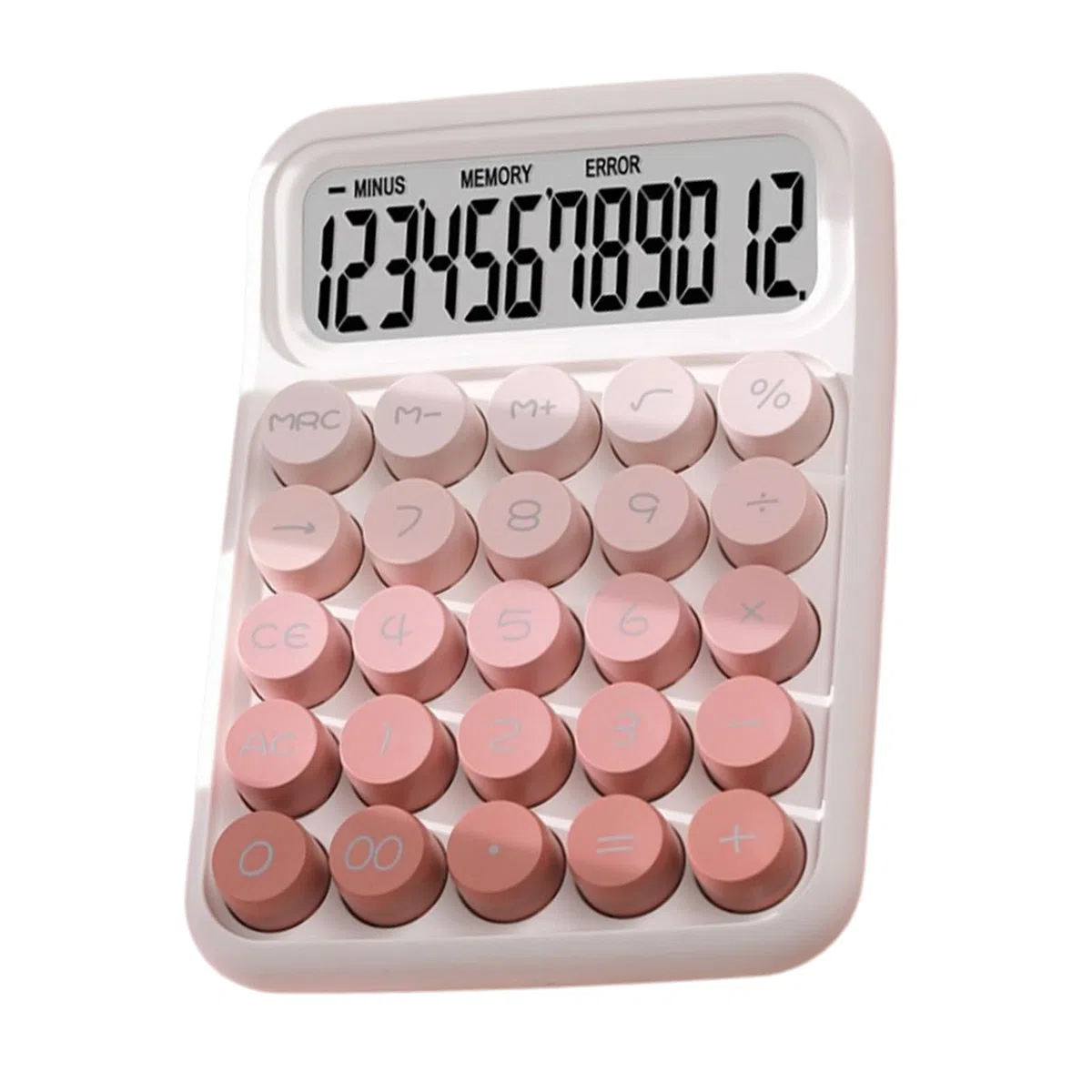 Calcolatrice meccanica per bambini, Calcolatrice carina da tavolo antiscivolo, Calcolatrice portatile, Calcolatrici da tavolo meccaniche per studenti, Generico