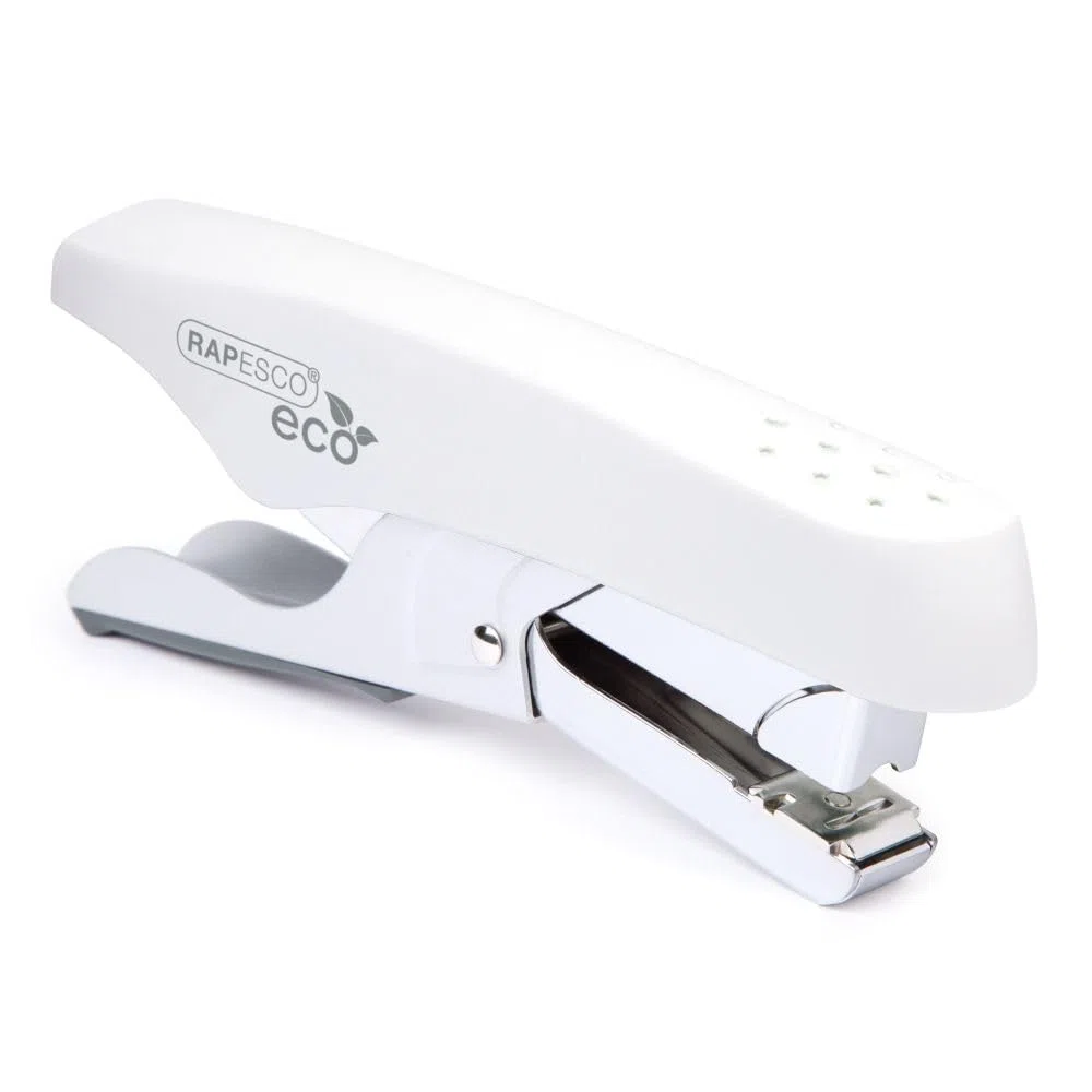 Rapesco 1398 ECO Whale Cucitrice a Pinza, Capacità 45 Fogli, Bianco Mate