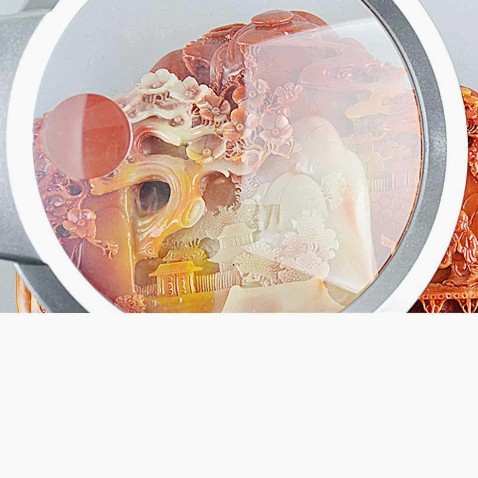 Lampada da Tavolo con Lente d'Ingrandimento per Anziani, Ideale per Leggere sul Cellulare, con Lente Grande 30x e Angolo Regolabile.