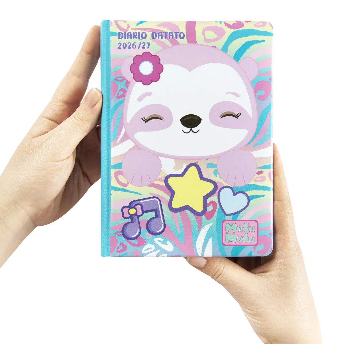 MOFU MOFU - Diario Scuola 2026-2027, Agenda 12 Mesi per Scuola Elementare e Media, Copertina Imbottita e 352 Pagine Colorate con Attività e Giochi, Ideale per Bambini e Bambine, 13x18.5 cm