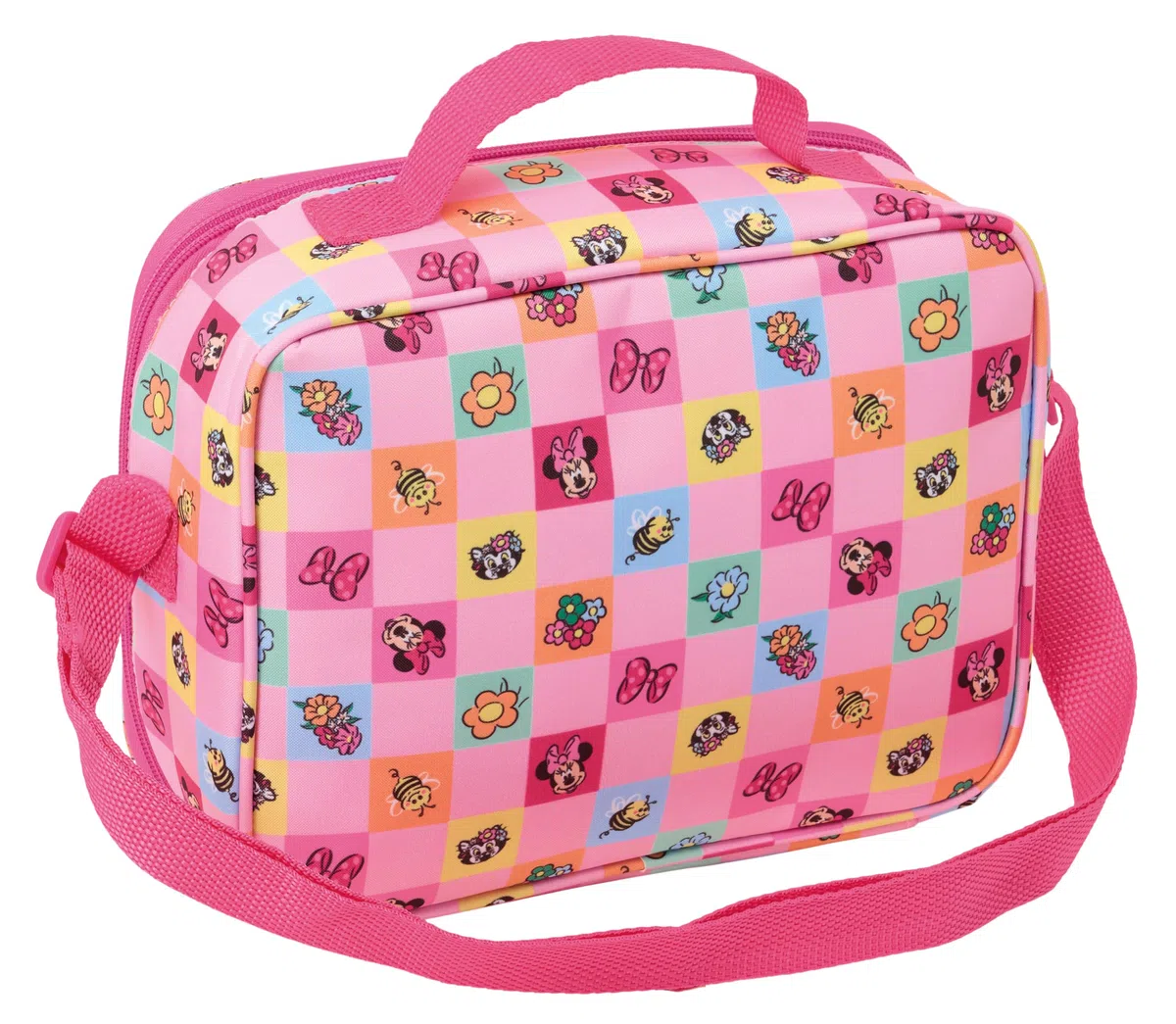 Minnie Mouse 3D Borsa Termica Frigo Borsa Frigo per Caldo e Freddo Impermeabile per Gite 25x9x19.5cm