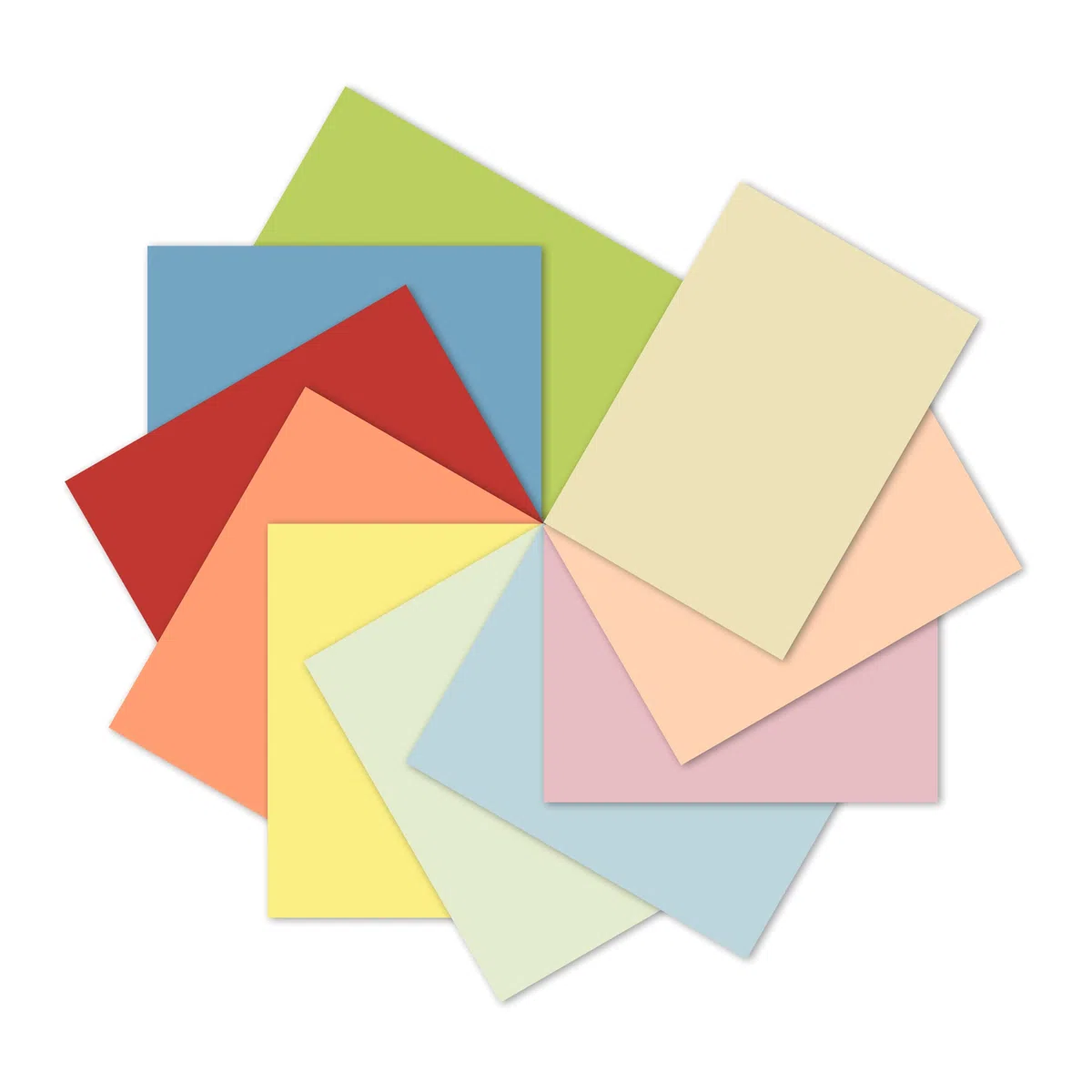 LANDRÉ - 250 fogli A4, carta universale colorata, 80 g/m², 10 colori