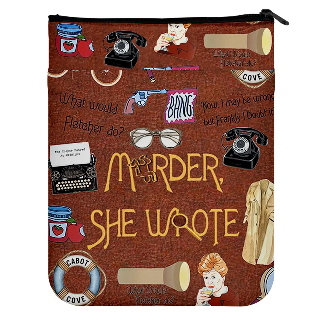 KUIYAI Custodia per libri ispirata alla serie TV, per amanti dei libri, per libri in brossura e merchandising o regalo nerd (ha scritto MurderUK)