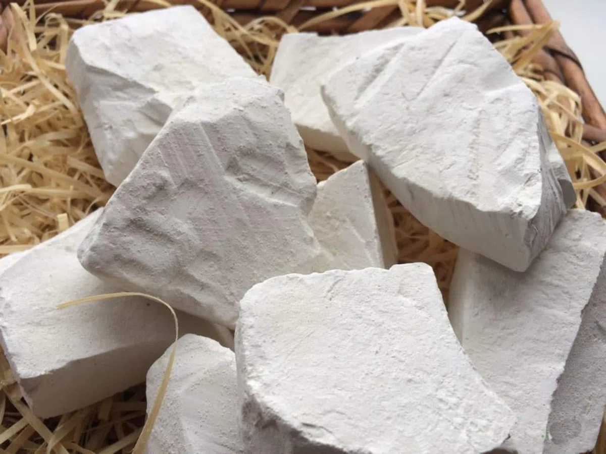 New Oskol Natural Chalk Chunks – Pezzi di gesso minerale di alta qualità, consistenza dura e croccante, 110 g