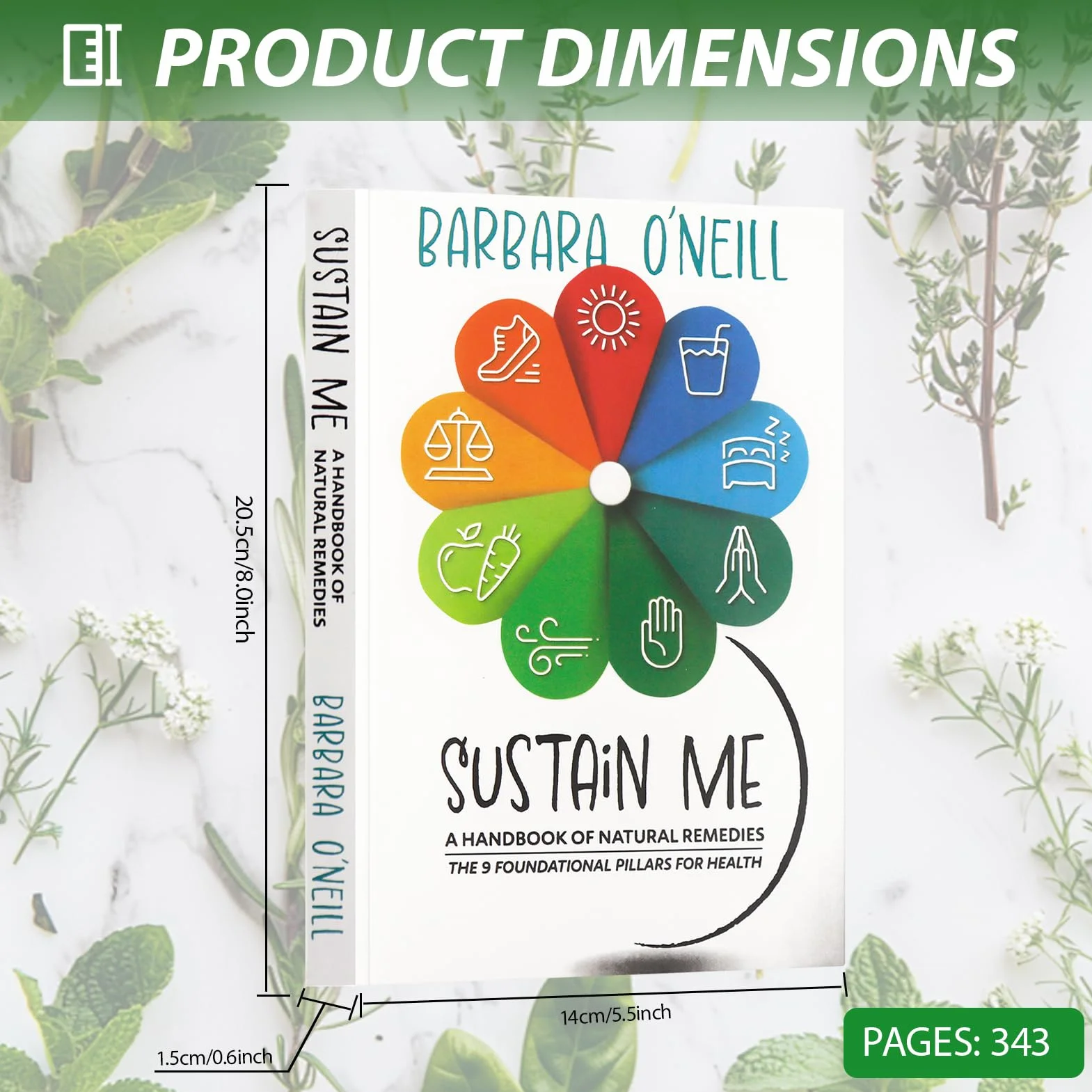 Sustain Me, Libri di Terapia a Base di Erbe, Enciclopedie a Base di Erbe, Libri di Terapia Naturale, Nove Pilastri Della Salute, Libri Essenziali per Gli Appassionati di Salute