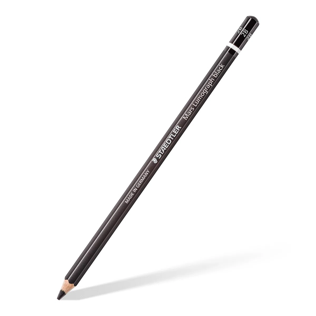 STAEDTLER matite Mars Lumograph Black, nero intenso, confezione da 12 matite da disegno per artisti, gradazione 2B, alta qualità e resistenza, 100B-2B, 12 Pezzi