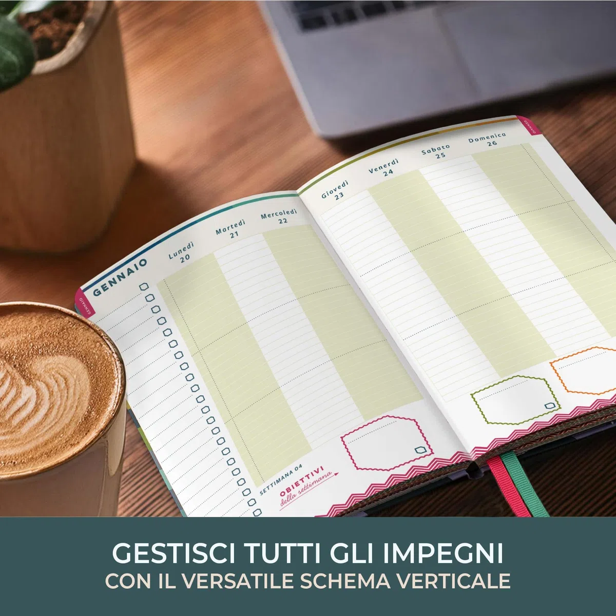 Agenda 2025 A5 Everyday Boxclever Press. Agenda 2025 settimanale verticale da Gen - Dic 25. Agenda settimanale 2025 con pagine per le note a puntini. Agenda ispirata agli obiettivi.