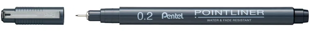 Pentel S20P Pointliner punte assortite 0,2/0,4/0,5/0,8/1,0 mm