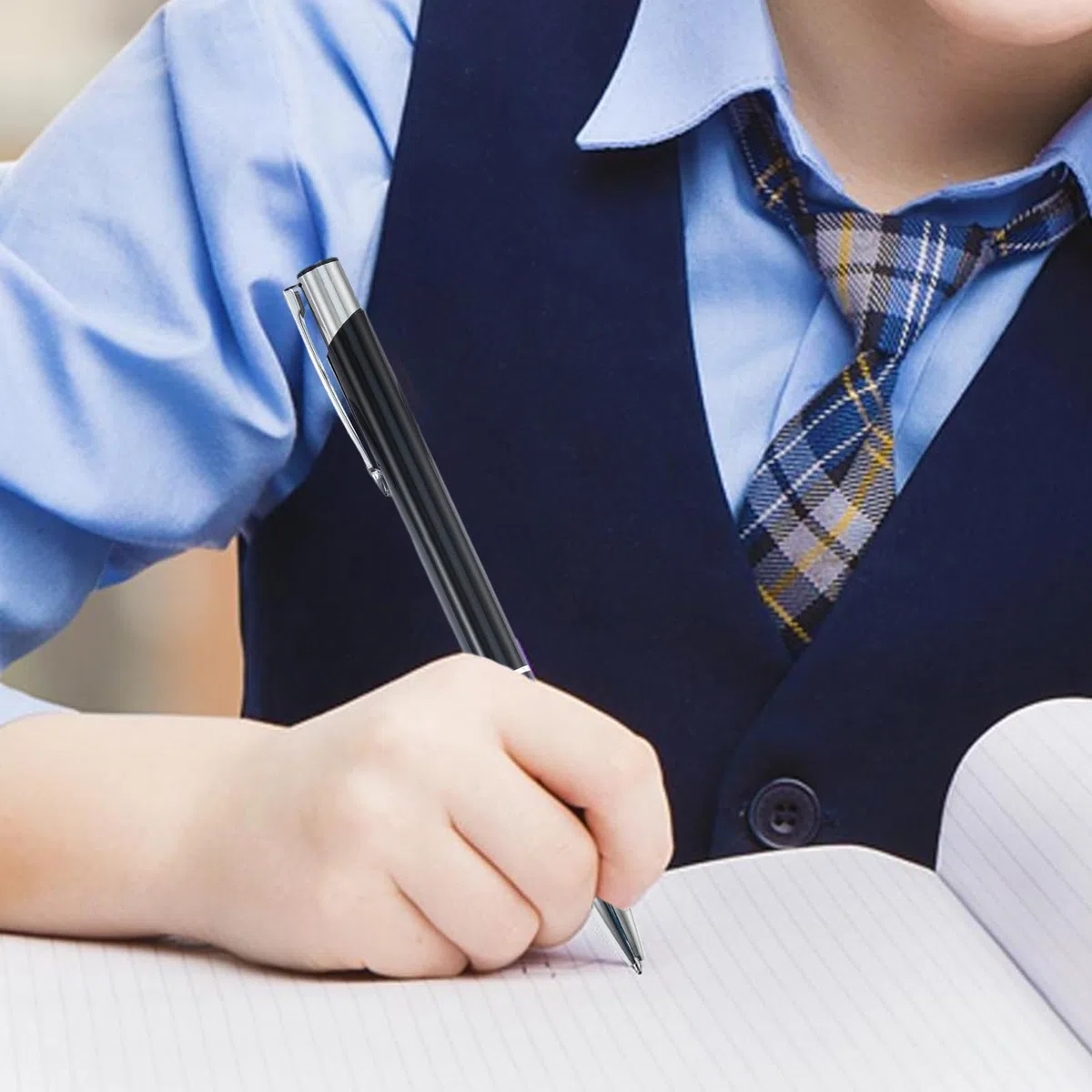 Signature Pen – 50 penne per firma in metallo, matita multifunzione con clip argentata, cancelleria alla moda per studenti, insegnanti, professionisti, riunioni, diari di nozze