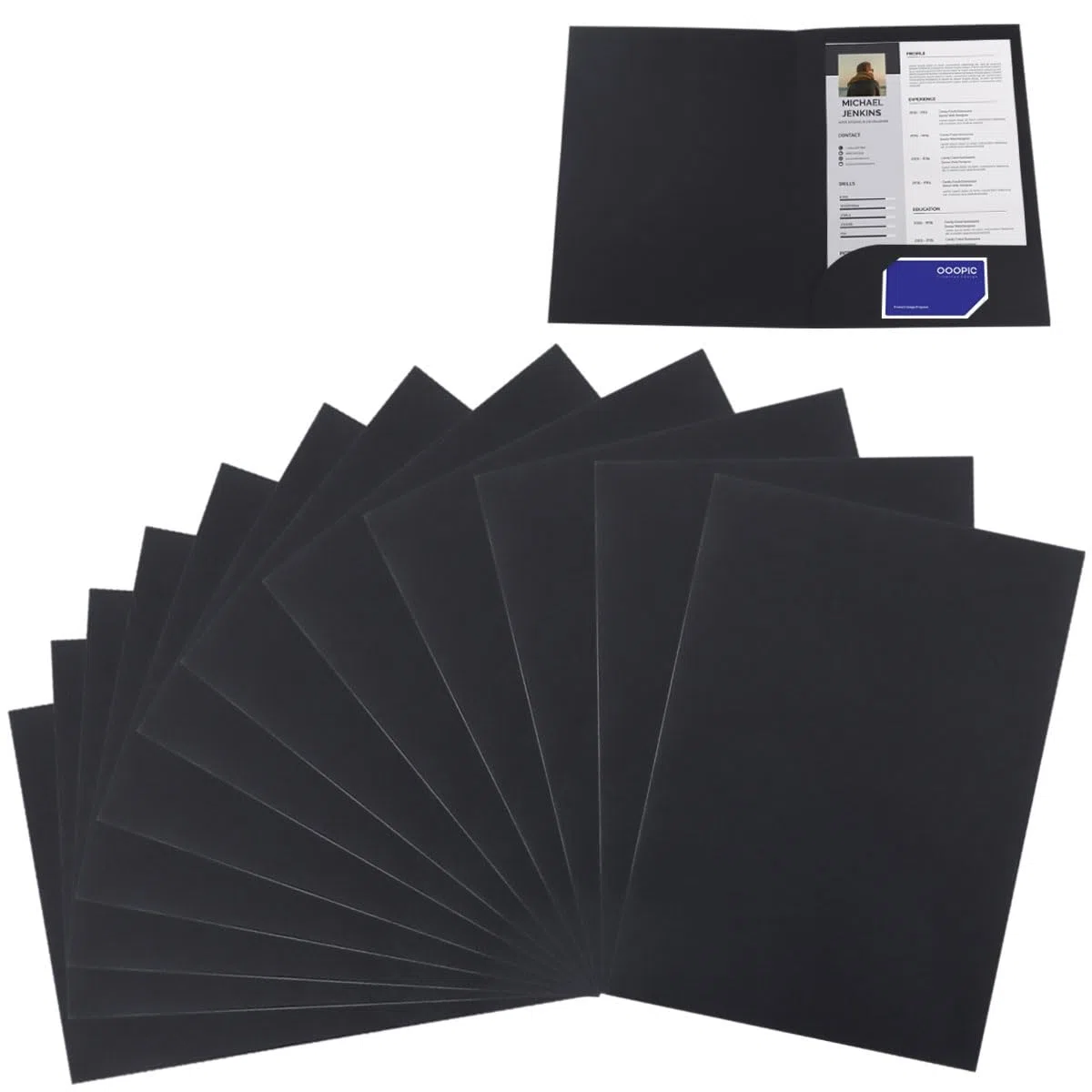 12 Pezzi Cartella di File A4 in Carta Kraft, Cartelline Portadocumenti, Cartella Portadocumenti con Scomparto, Cartellina per Documenti, Progetti e Documenti Presentazioni per Ufficio, Scuola, Casa