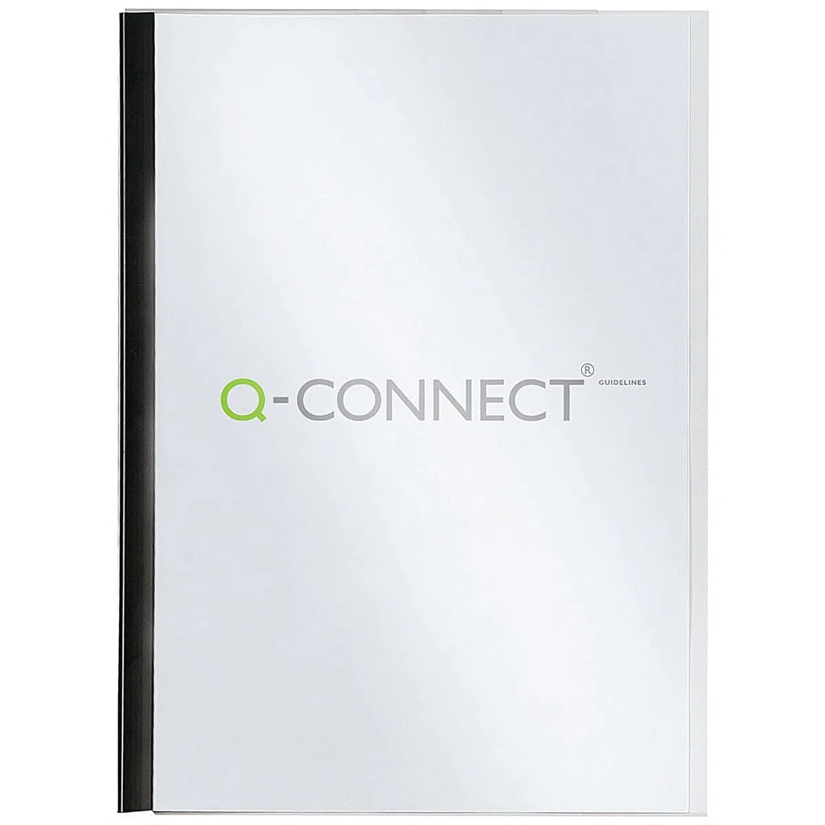 Q-CONNECT KF01926 – Set di 20 bacchette ferma-fogli e cover, 6 mm, A4 nero