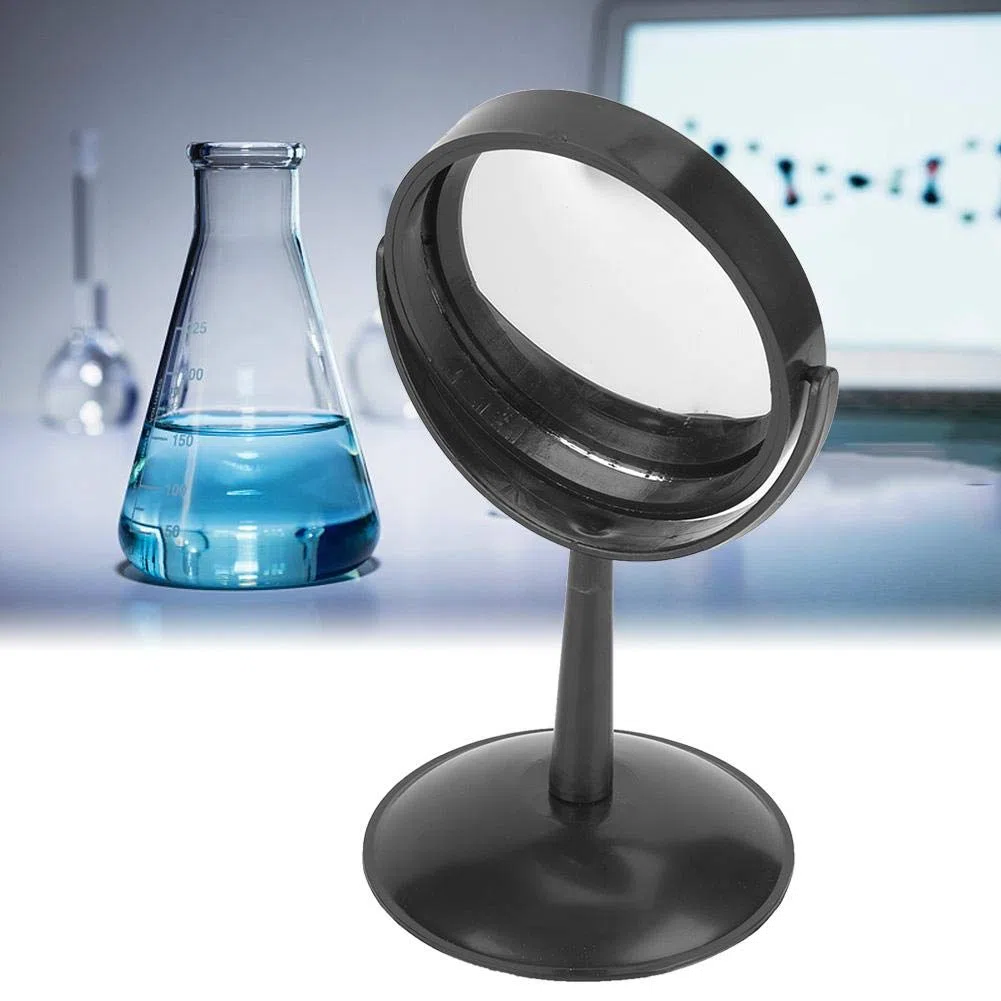 Hztyyier Prisma Triplo Specchio Convesso ad Alta trasparenza Triplo con Supporto Strumento sperimentale Ottico per l'insegnamento della Fisica dello Spettro Luminoso(Convex Mirror)