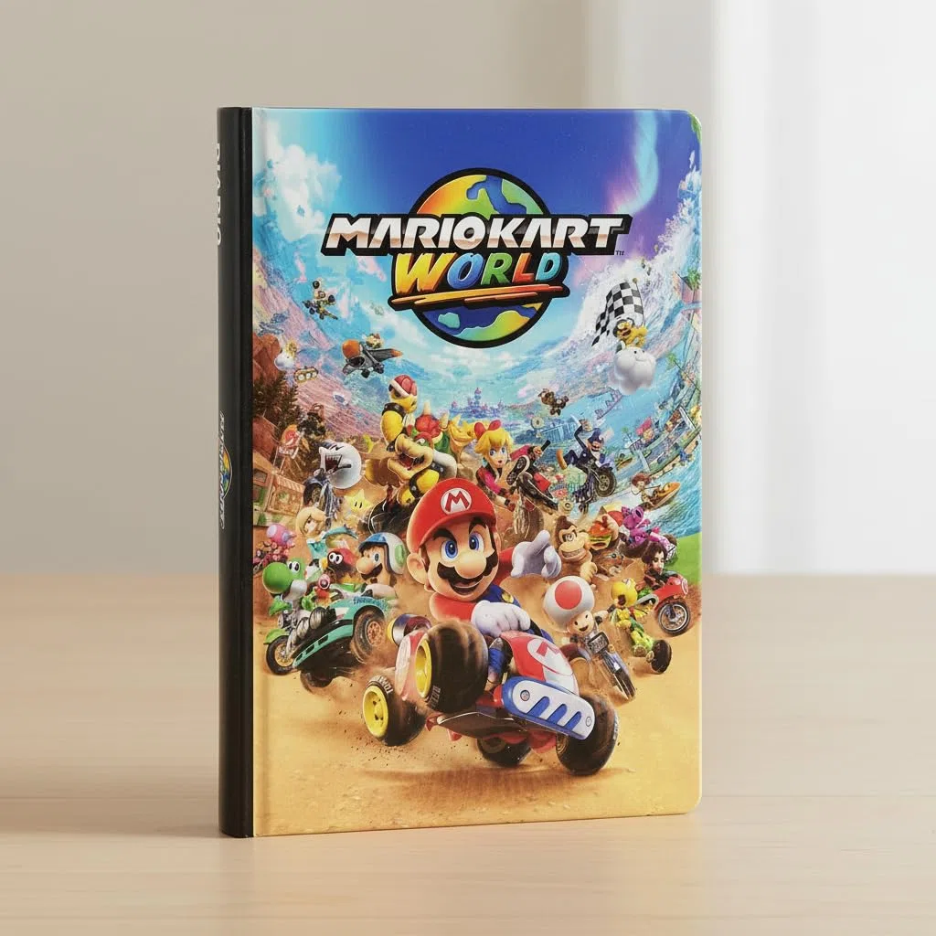 MARIO KART - Diario Scuola Ufficiale Mario Kart, Diario Scolastico 12 Mesi, Ideale per la Scuola Elementare, con Copertina Imbottita e 320 Pagine Interne Stampate a Colori, 13 x 17,8H cm