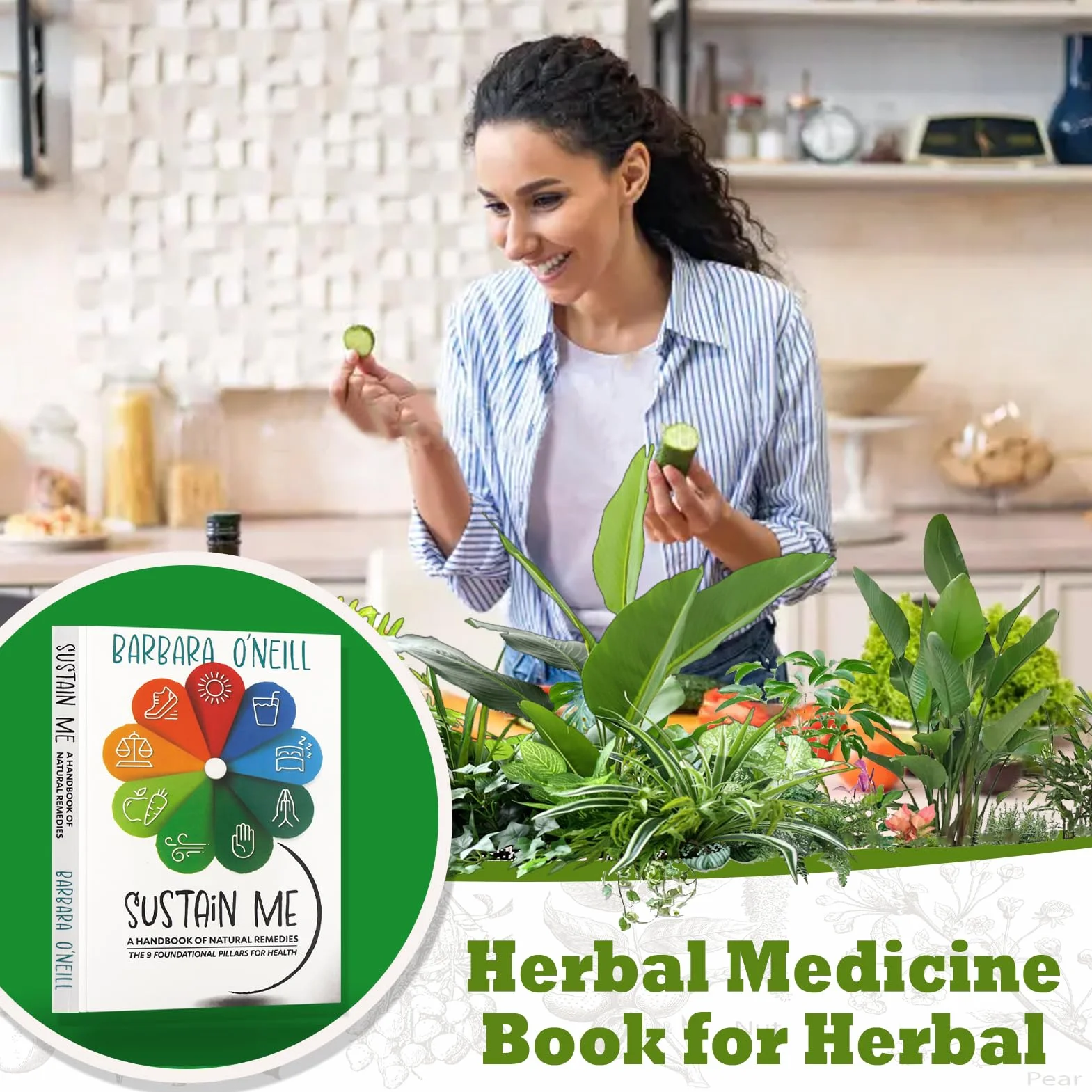 Sustain Me, Libri di Terapia a Base di Erbe, Enciclopedie a Base di Erbe, Libri di Terapia Naturale, Nove Pilastri Della Salute, Libri Essenziali per Gli Appassionati di Salute