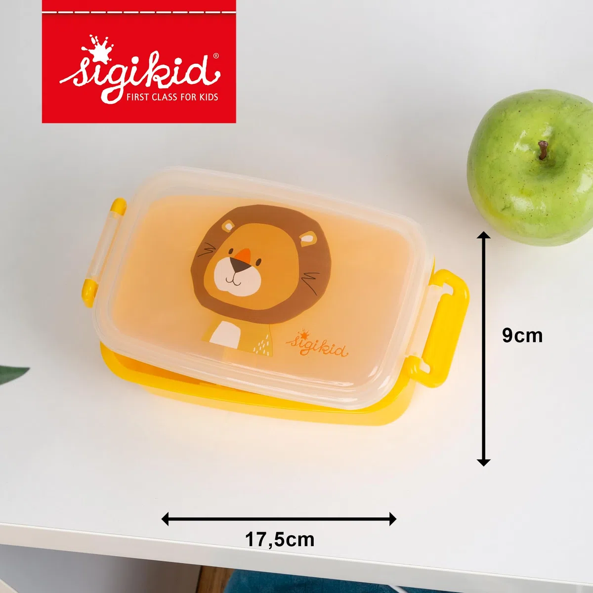 Sigikid 25364 - Contenitore per il pranzo con divisorio, senza BPA, sicuro, leggero, consigliato per bambini a partire da 1 anno