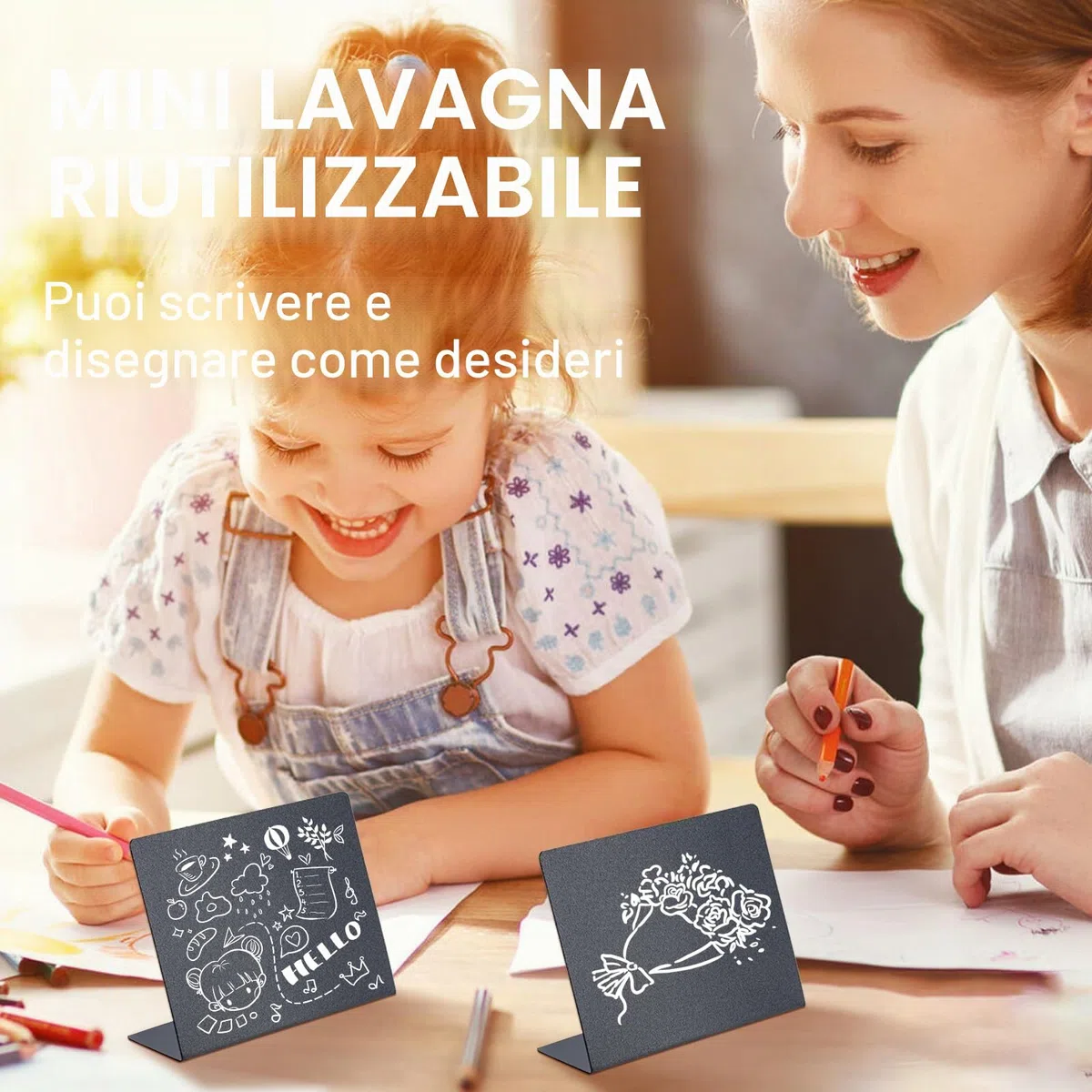 30 Pezzi Mini Lavagnetta Cancellabili Mini Lavagna Piccola Cartellini Prezzi per Matrimoni Segnaposto Buffet