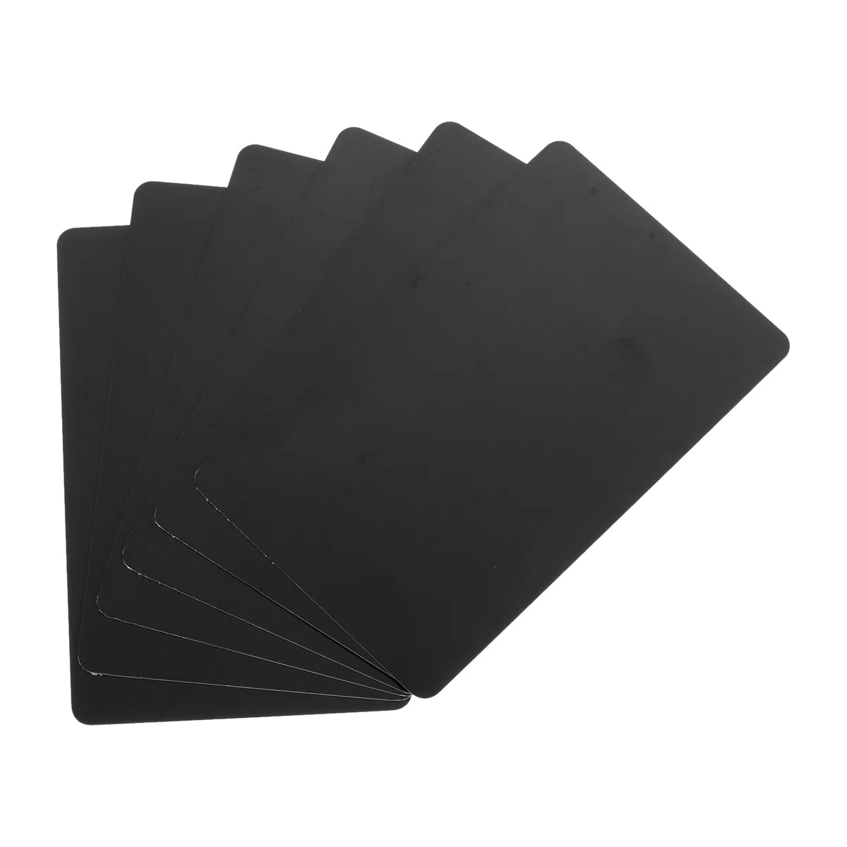 QUARKZMAN 40pz Carte PVC Vuote, 15Mil Carte in Plastica di Qualità Grafica Lucide Impermeabili per Stampante Badge ID Fotografico, Nero