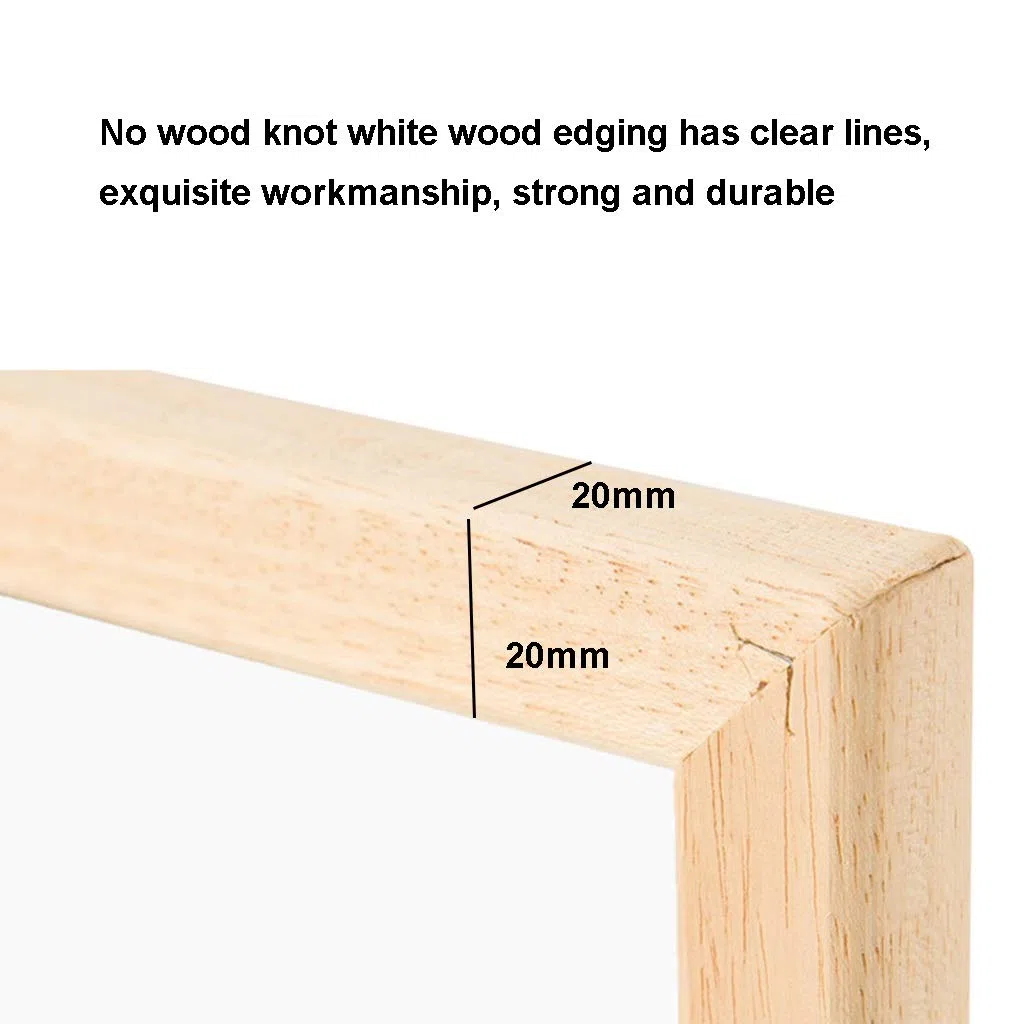Lavagna Bianca con Cornice in Legno Lavagna Magnetica cancellabile a Secco per Ufficio e casa, Leggera e Portatile (90x60 cm)