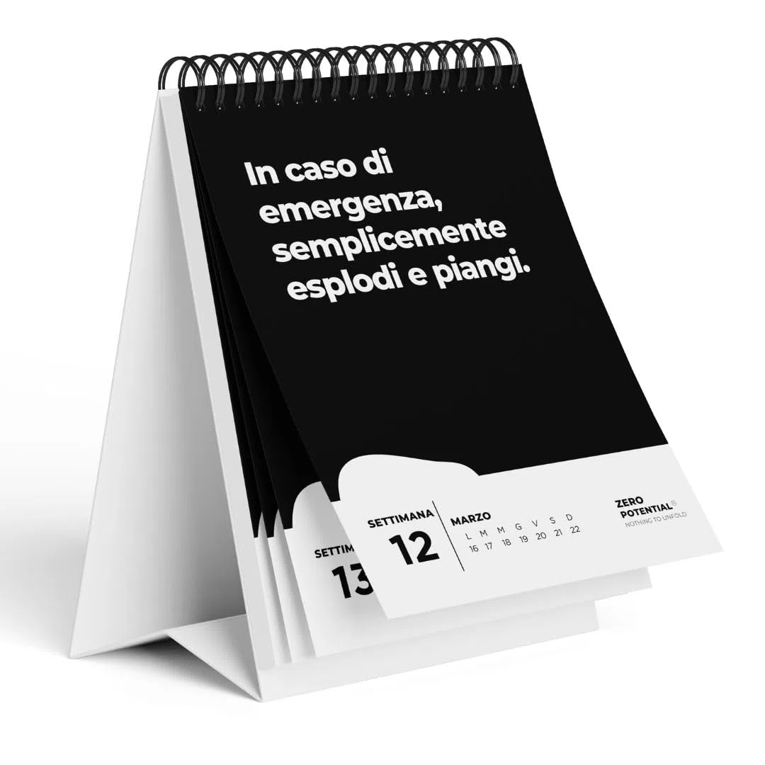 Calendario da tavolo demotivante 2026 | 52 settimane con 52 frasi immotivanti che sogni non la tua vita, ma tieni la tua bocca divertente idea regalo (Italiano, Calendario da tavolo)