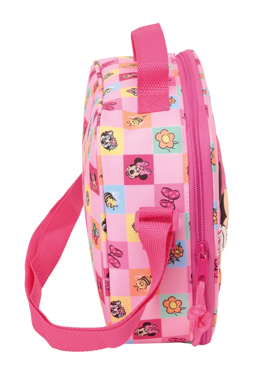 Minnie Mouse 3D Borsa Termica Frigo Borsa Frigo per Caldo e Freddo Impermeabile per Gite 25x9x19.5cm