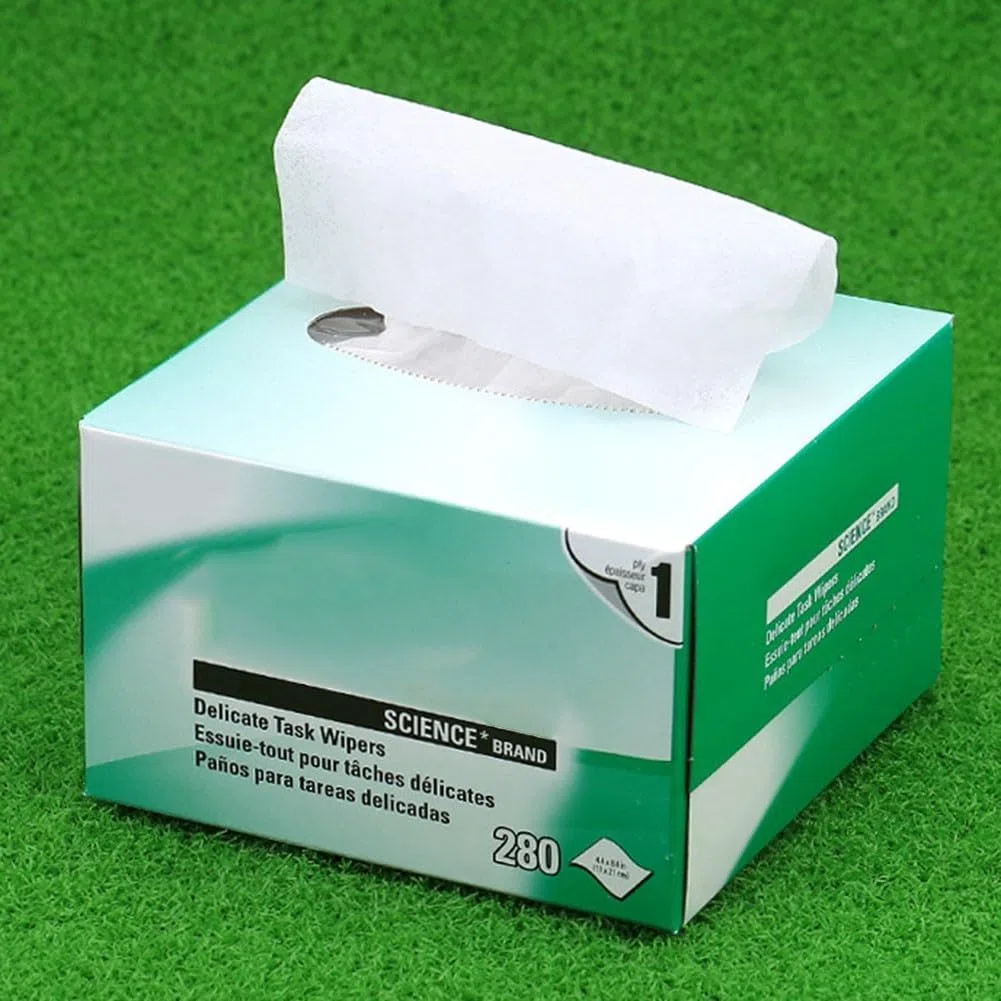Carta per la pulizia in fibra ottica, salviette antistatiche per laboratori, scienza, salviette in fibra ottica di analisi, 280Pumps/box